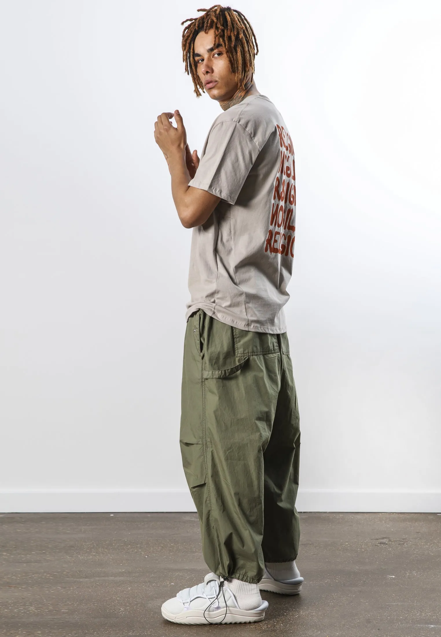 PARACHUTE PANTS KHAKI