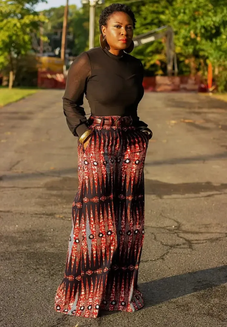 Pencil Ankara Wide leg | Pants