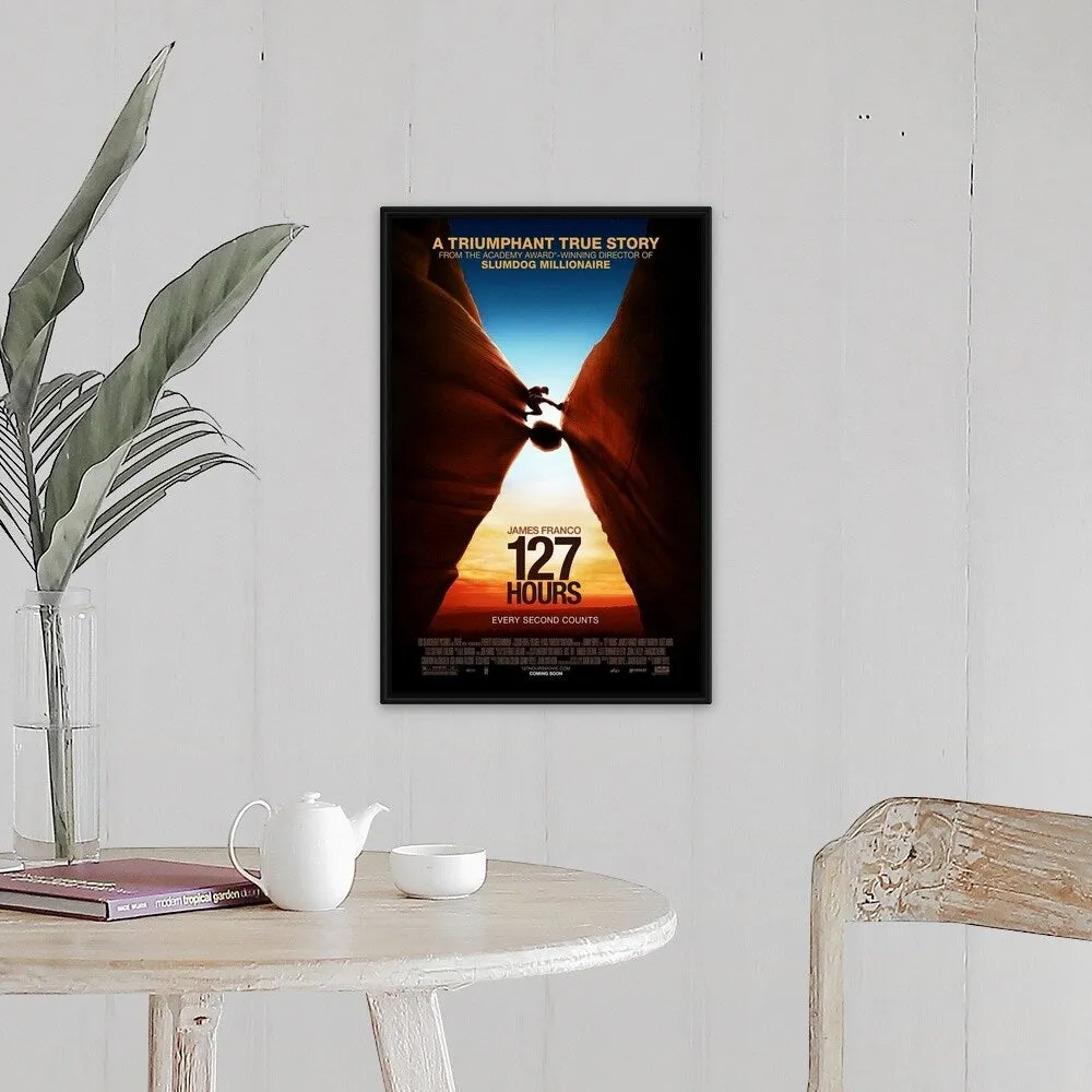 "127 Hours (2010)" Black Float Frame Canvas Art