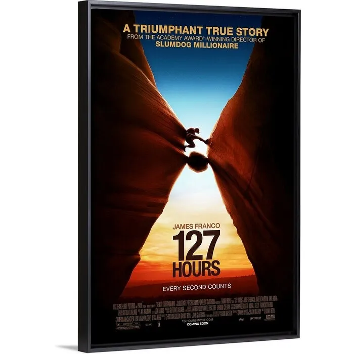 "127 Hours (2010)" Black Float Frame Canvas Art