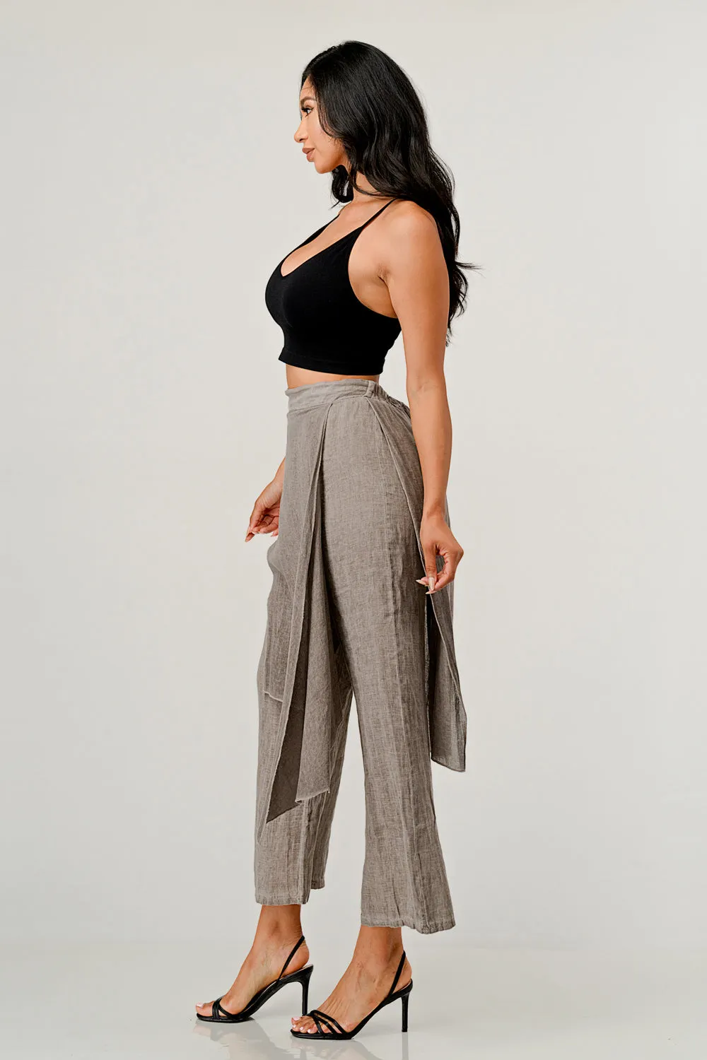 Raw Moda Linen Layered Minna Pants