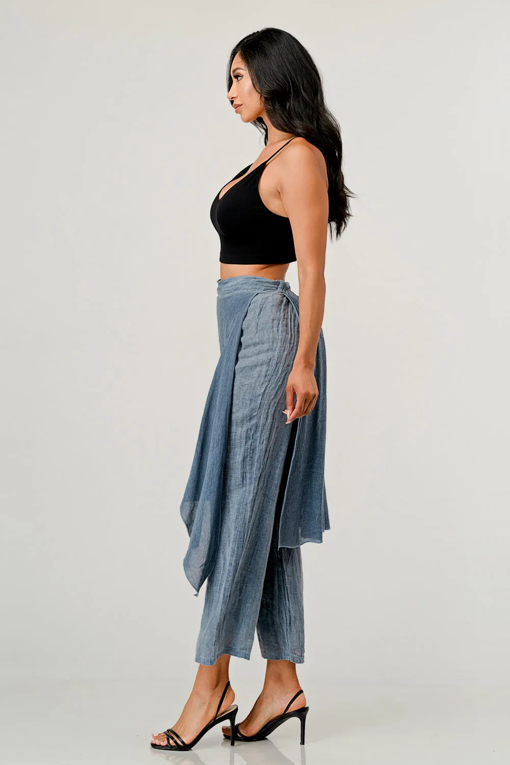 Raw Moda Linen Layered Minna Pants