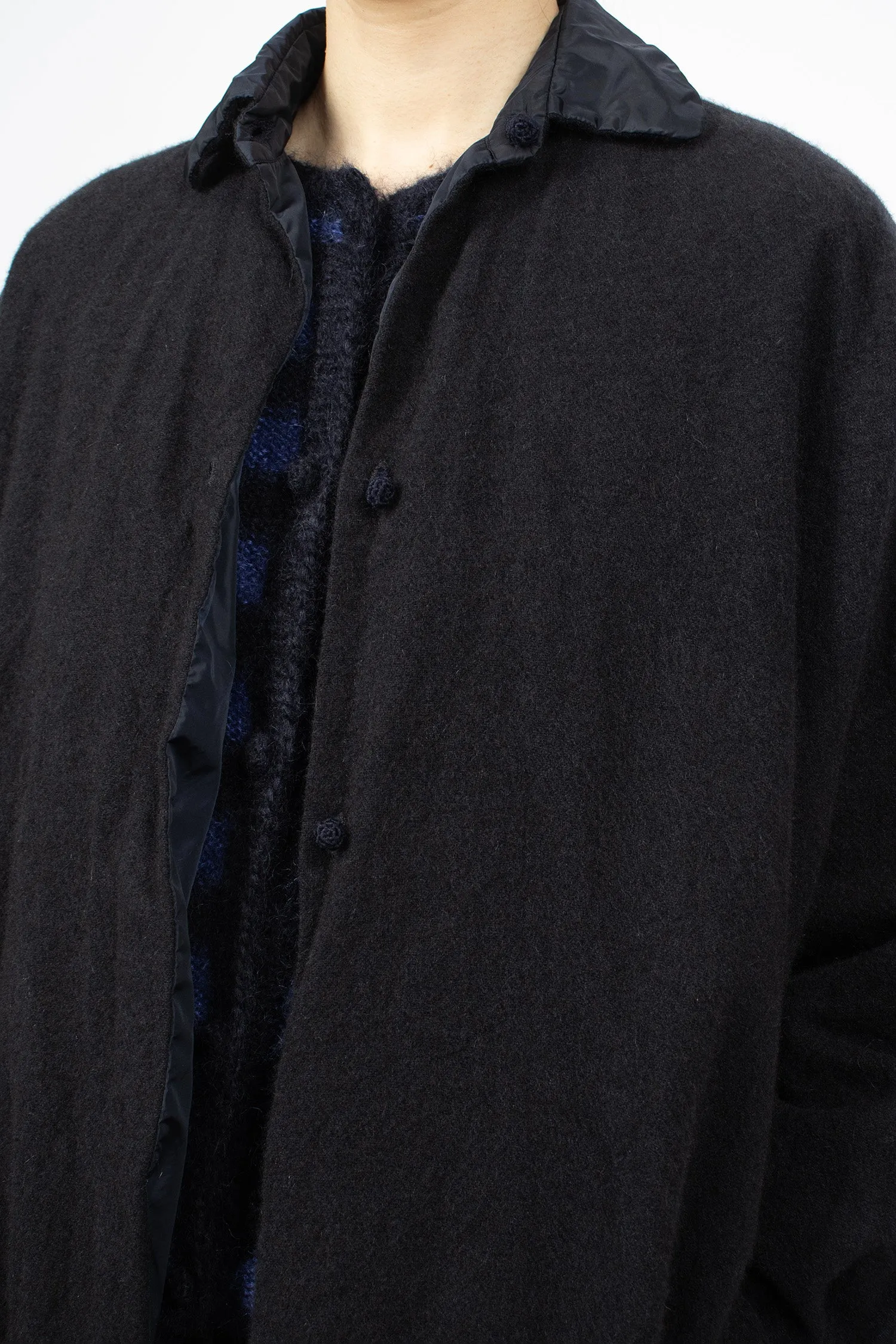 Reversible Cashmere Shirt Dark Blue