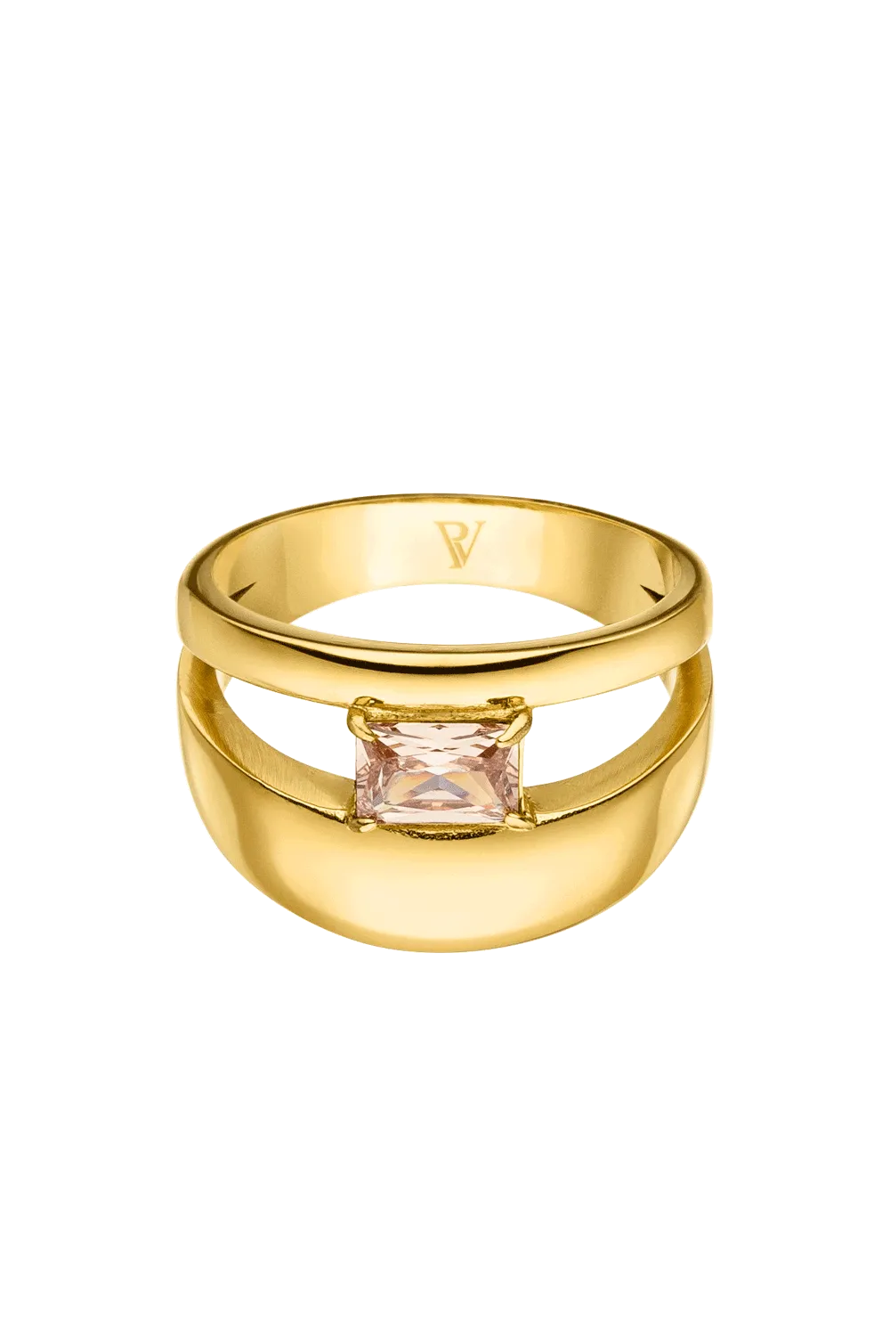 Rose Radiant Ring Gold