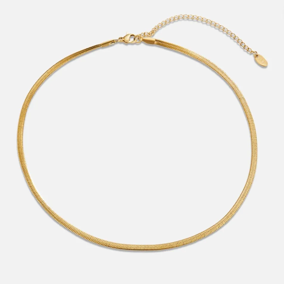 Sarya Snake Chain Gold Necklace