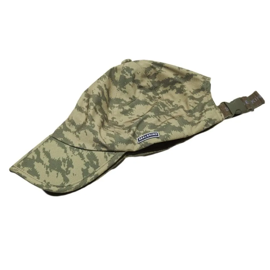 Sealskinz Waterproof Salle Foldable Peak Cap in Olive AW24