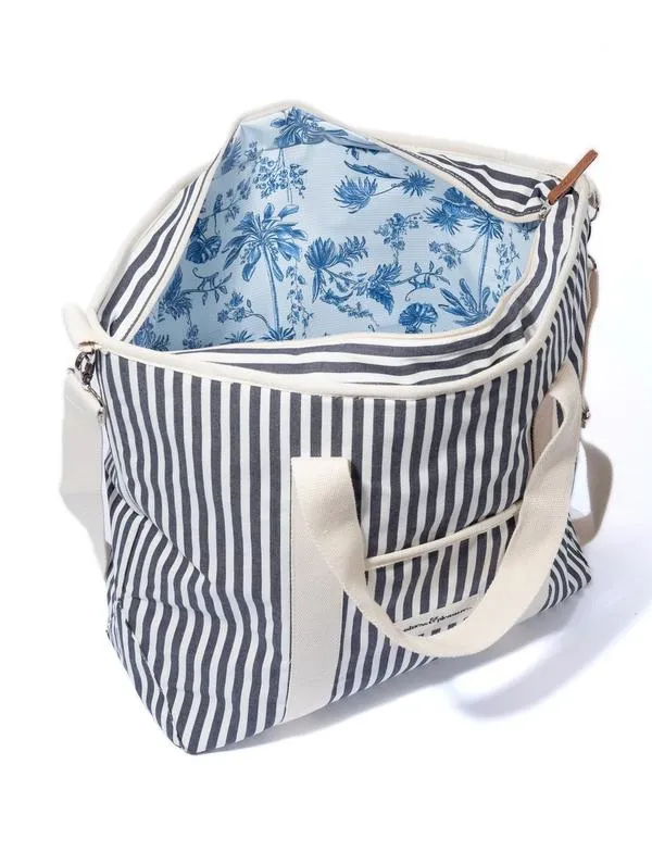 The Cooler Tote - Navy Stripe