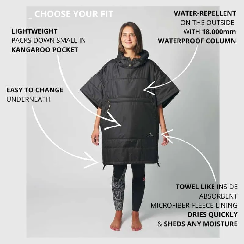 VOITED 2nd Edition Outdoor Poncho for Surfing, Camping, Vanlife & Wild Swimming - Ocean Navy