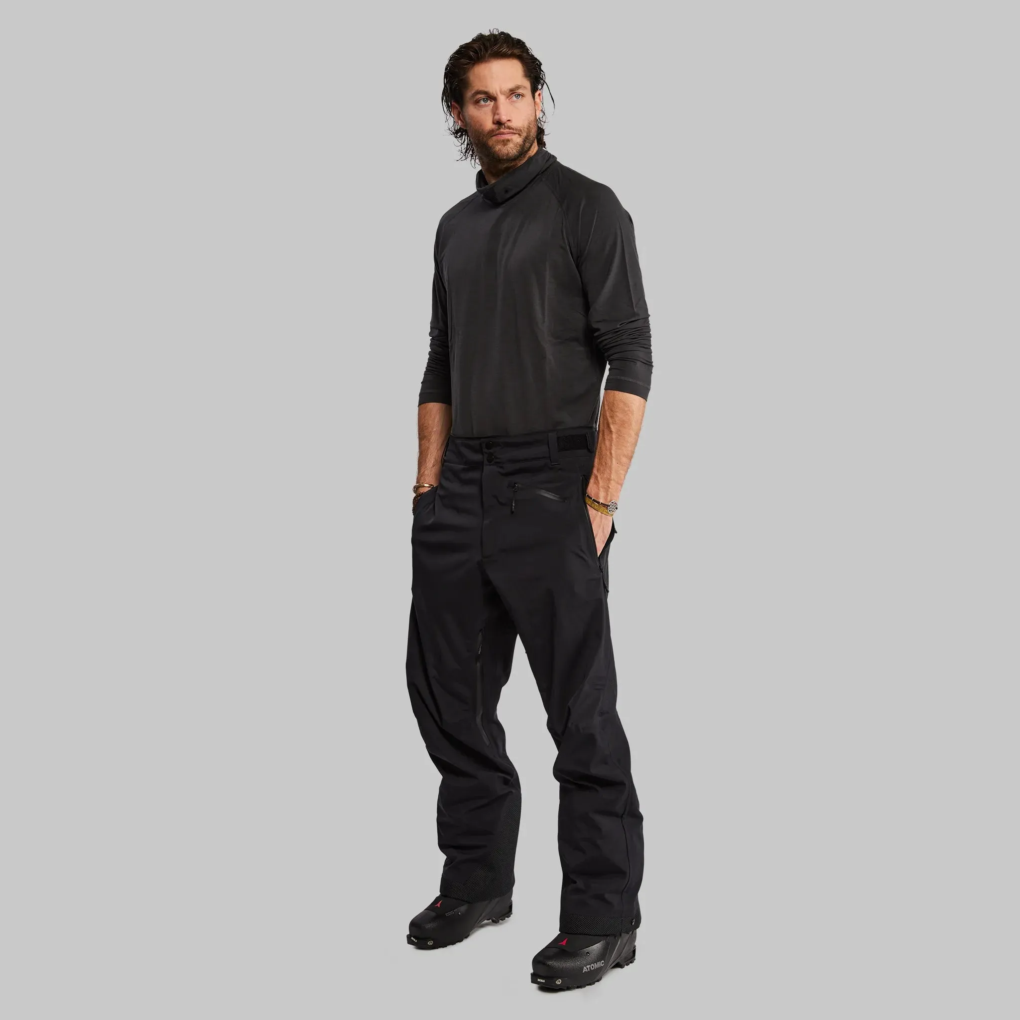 Waterfallproof Ski Pants. Black edition