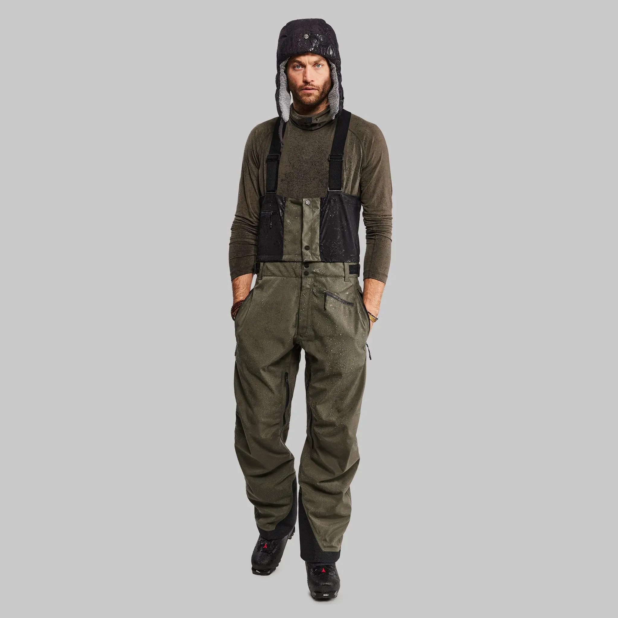 Waterfallproof Ski Pants. Khaki edition