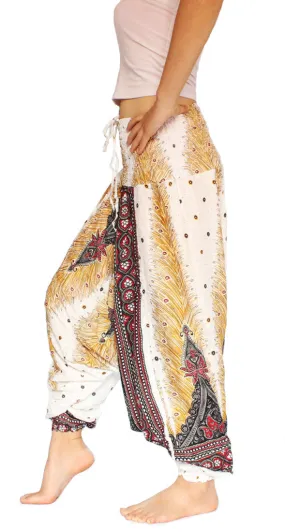 White Peacock Aladdin Pants