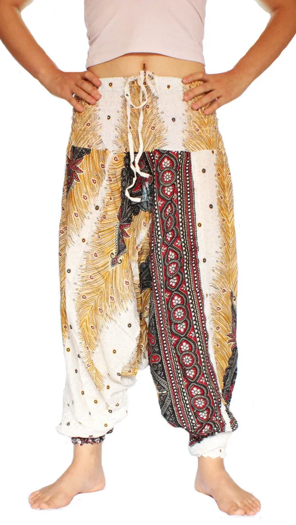 White Peacock Aladdin Pants