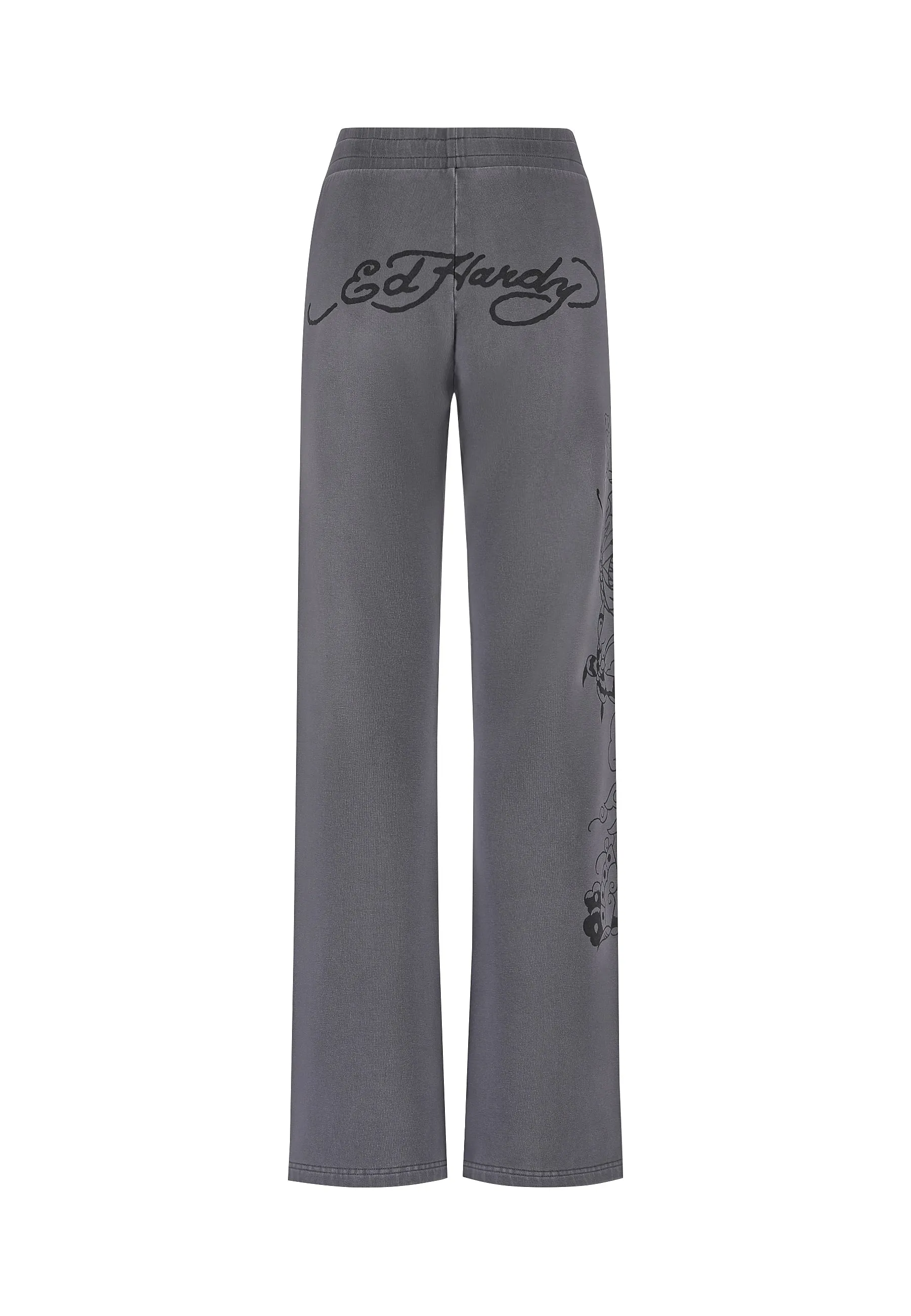 Womens Watchingfly Flared Trousers Pants - Washed Grey