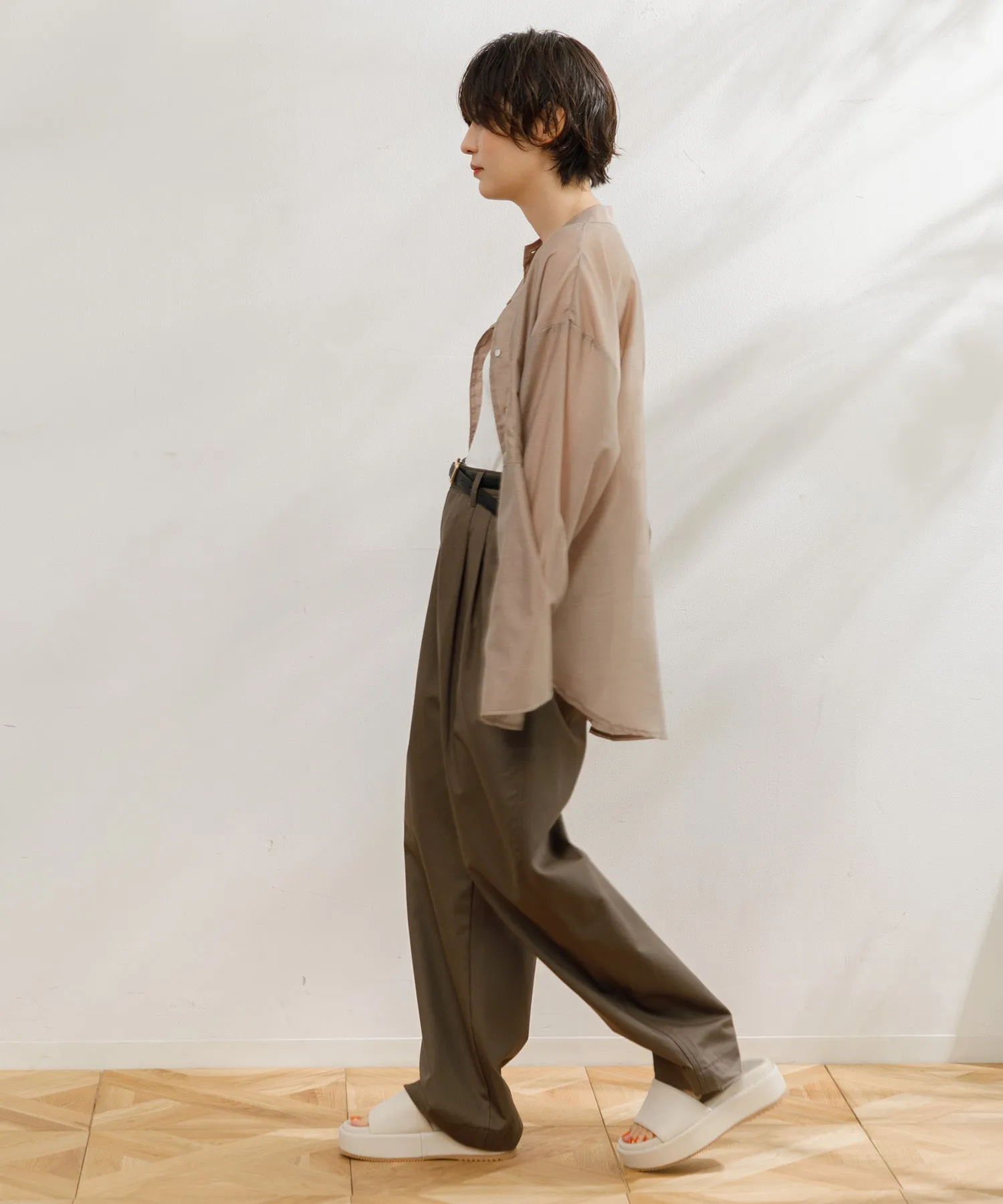 【WOMEN】upper hights 2TUCK WIDE CHINO PT