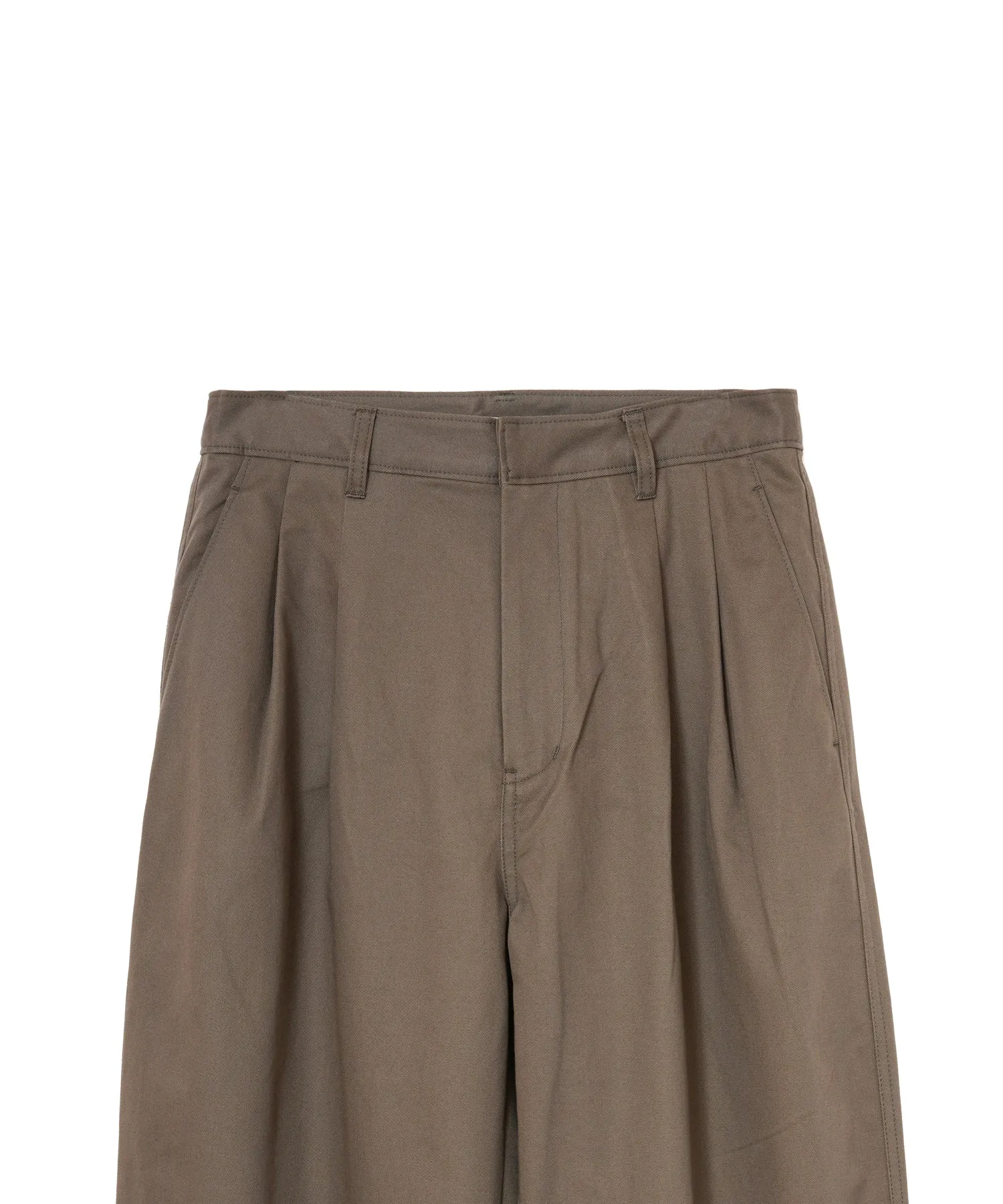 【WOMEN】upper hights 2TUCK WIDE CHINO PT